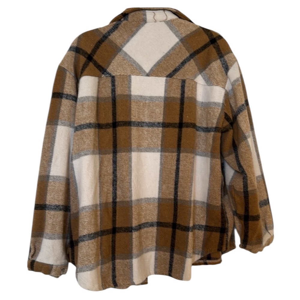 Plaid Button-Up Jacket - Picture 2 of 3